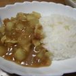 電子レンジで大根の一人カレー