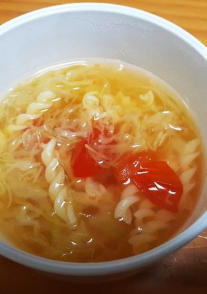 トマトとキャベツのマカロニスープ-レシピのメイン写真
