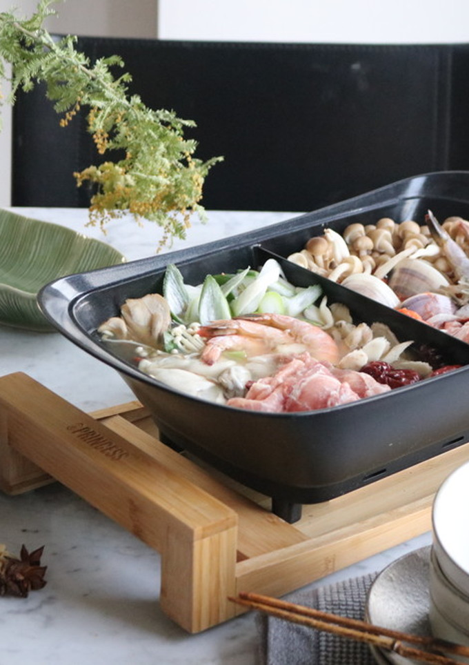 きのこと海鮮たっぷりの薬膳火鍋-レシピのメイン写真