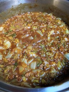 簡単 白菜とミンチの無水カレー-レシピのメイン写真