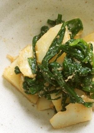 じゃが芋とニラの胡麻和え♪-レシピのメイン写真