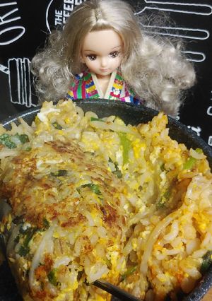 リカちゃん♡キムチ鍋の〆ビビンバꕤ*.゚-レシピのメイン写真