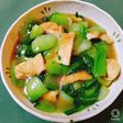 チンゲン菜と油揚げの炒め煮
