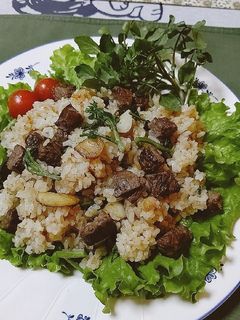 ステーキの炒めご飯-レシピのメイン写真