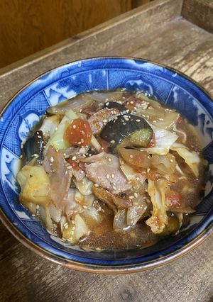 サッポロ一番 ラタトゥイユ風ごまラーメン-レシピのメイン写真