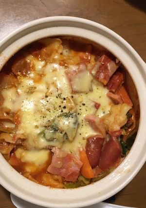 チーズとろける！トマト鍋-レシピのメイン写真