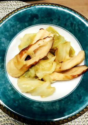 キャベツと竹輪の煮物-レシピのメイン写真