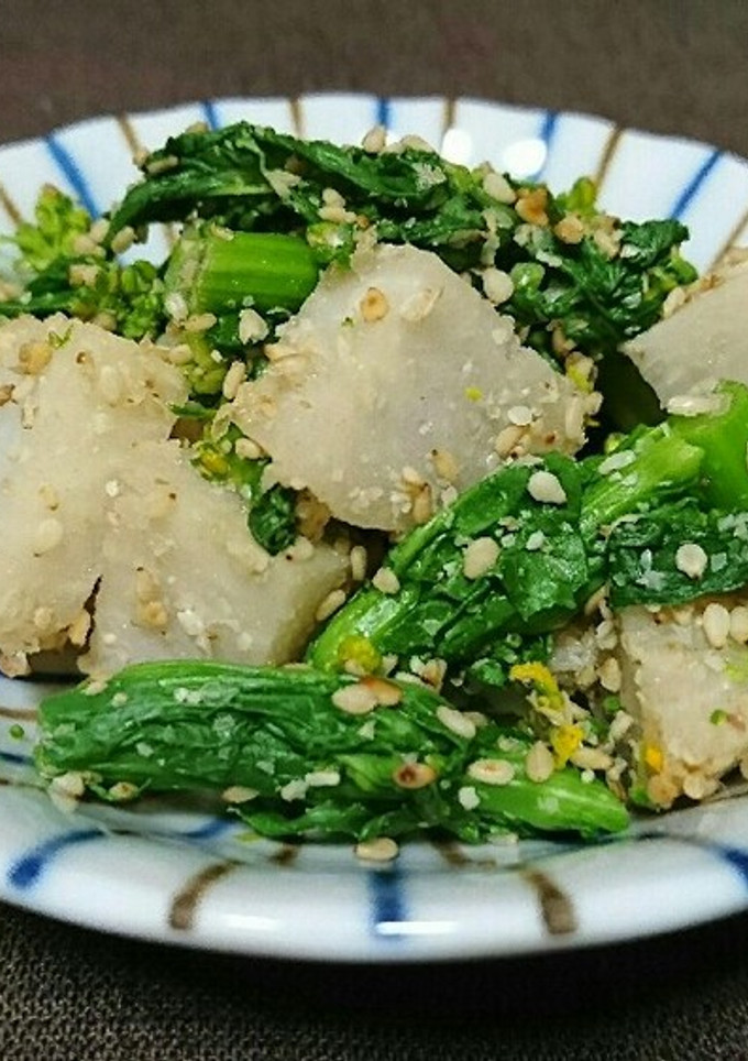 菜の花と里芋のごま和え-レシピのメイン写真