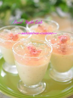 春スイーツ♡桜のレアチーズケーキ-レシピのメイン写真