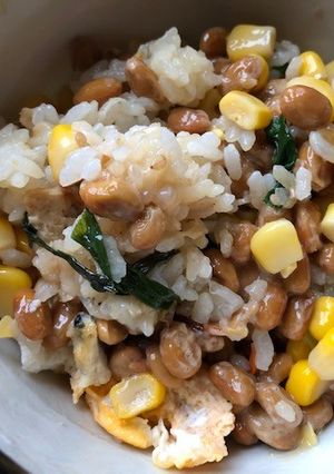 納豆炒飯（コーン入り）-レシピのメイン写真