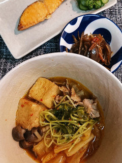 たっぷり豆苗豚キムチ煮-レシピのメイン写真