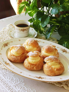 クリームたっぷりシュークリーム-レシピのメイン写真