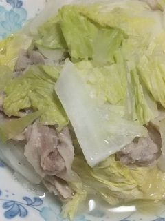 白菜と豚バラのレンジ蒸し-レシピのメイン写真