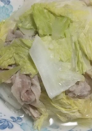 白菜と豚バラのレンジ蒸し-レシピのメイン写真