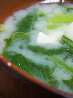 やさしい味♪ほうれん草の味噌汁☆-レシピのメイン写真