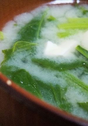 やさしい味♪ほうれん草の味噌汁☆-レシピのメイン写真