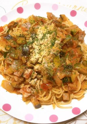 簡単ラタトゥイユパスタ-レシピのメイン写真