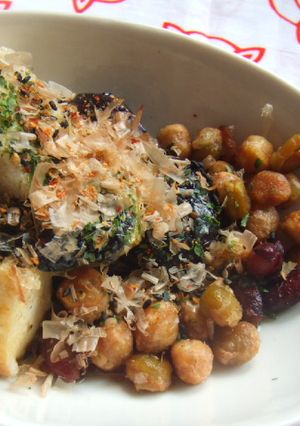 揚げ出しの豆腐と茄子とお豆さん-レシピのメイン写真