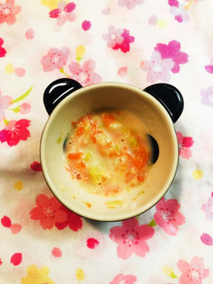 離乳食中期✩.*˚人参と白菜のクリーム煮-レシピのメイン写真