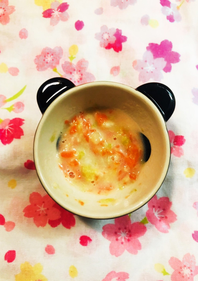 離乳食中期✩.*˚人参と白菜のクリーム煮-レシピのメイン写真