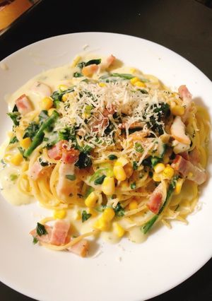 簡単★クリームパスタ-レシピのメイン写真