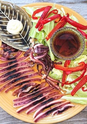 イカの一夜干しとキャベツポン酢（居酒屋風-レシピのメイン写真