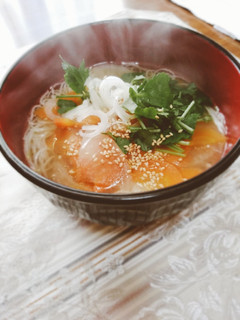 *中華スープでにゅうめん*-レシピのメイン写真