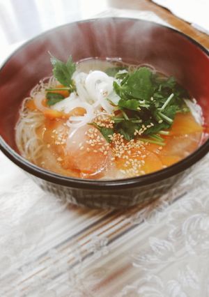 *中華スープでにゅうめん*-レシピのメイン写真