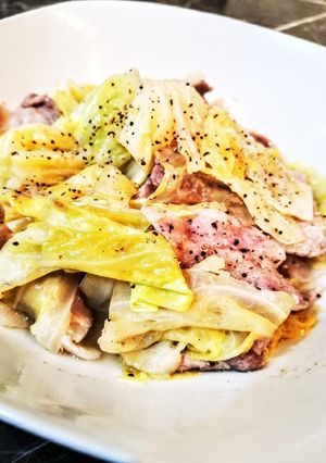 簡単！美味しい♥️豚とキャベツの重ね蒸し-レシピのメイン写真