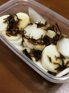 ☆超簡単 かぶと塩昆布のほっとくサラダ-レシピのメイン写真