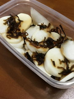 ☆超簡単 かぶと塩昆布のほっとくサラダ-レシピのメイン写真