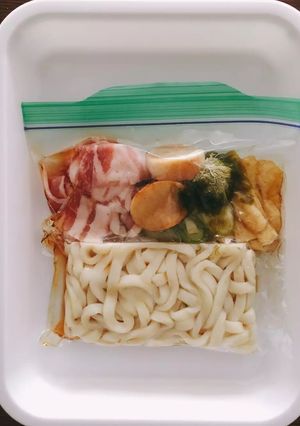 具入り味付け冷凍うどん-レシピのメイン写真
