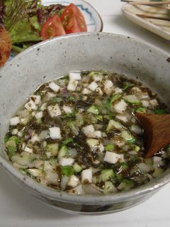 納豆昆布と夏野菜のとろりんこ~♫-レシピのメイン写真