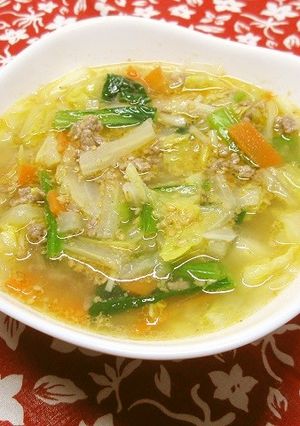 給食☆白菜の担々スープ-レシピのメイン写真