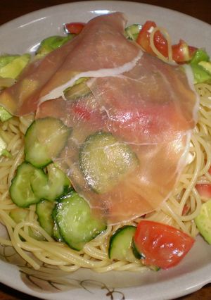 イタリアンな和風のサラダスパゲッティ♪-レシピのメイン写真