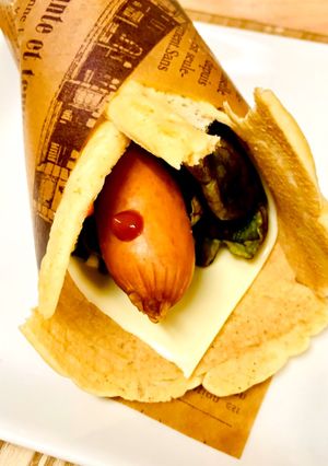 惣菜系糖質オフホットケーキラップサンド♪-レシピのメイン写真