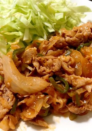 豚コマポークケチャップ-レシピのメイン写真