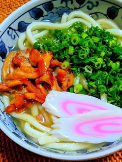 かしわうどん-レシピのメイン写真