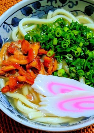 かしわうどん-レシピのメイン写真