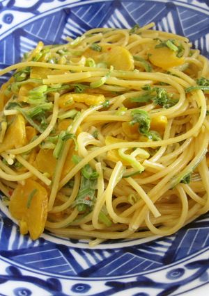 パスタとつぼ漬けマヨソテー-レシピのメイン写真