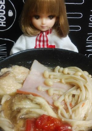 リカちゃん♡豆乳とトマトのきのこ鍋-レシピのメイン写真