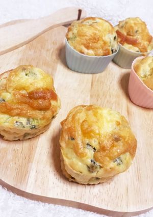 バター不要！野菜たっぷりお食事マフィン♪-レシピのメイン写真