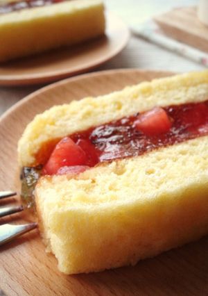 スイカのゼリーケーキ-レシピのメイン写真