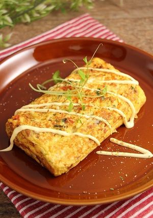 免疫力アップ野菜のマヨソテーエッグ-レシピのメイン写真