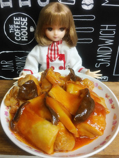 リカちゃん♡エリンギ鶏オイスタートマト煮-レシピのメイン写真
