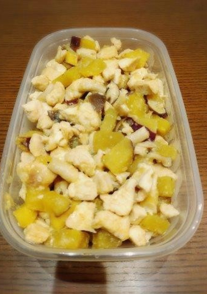 作り置き　むね肉とさつまいもの味噌煮-レシピのメイン写真