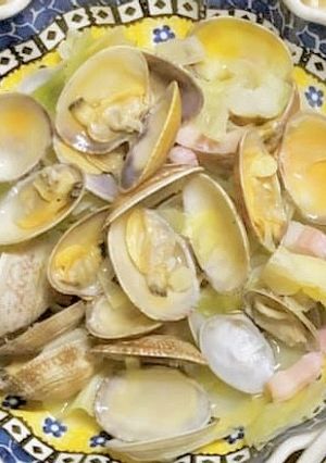 春キャベツとあさり蒸し-レシピのメイン写真