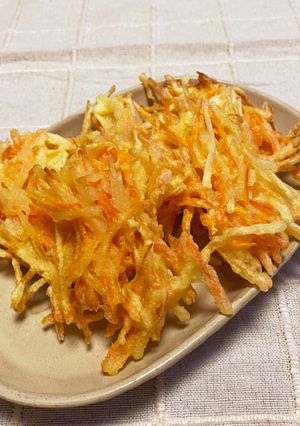 ☆サクッ♪じゃが芋と人参のかき揚げ☆-レシピのメイン写真
