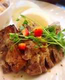 豚肩ロース塊肉と大根のオーブン焼き