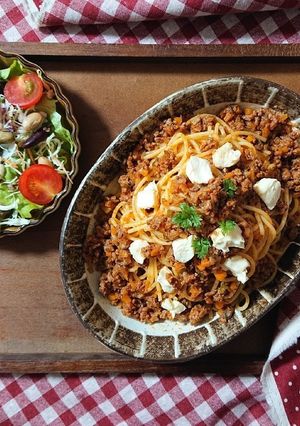婆ちゃんの野菜たっぷりミートソース-レシピのメイン写真